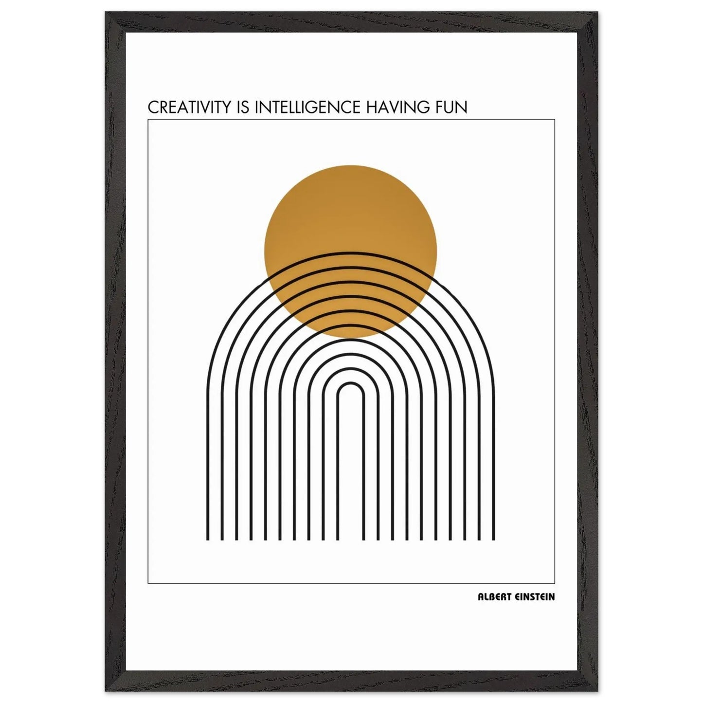 Albert Einstein Quote Poster-INK & FRAME STUDIO