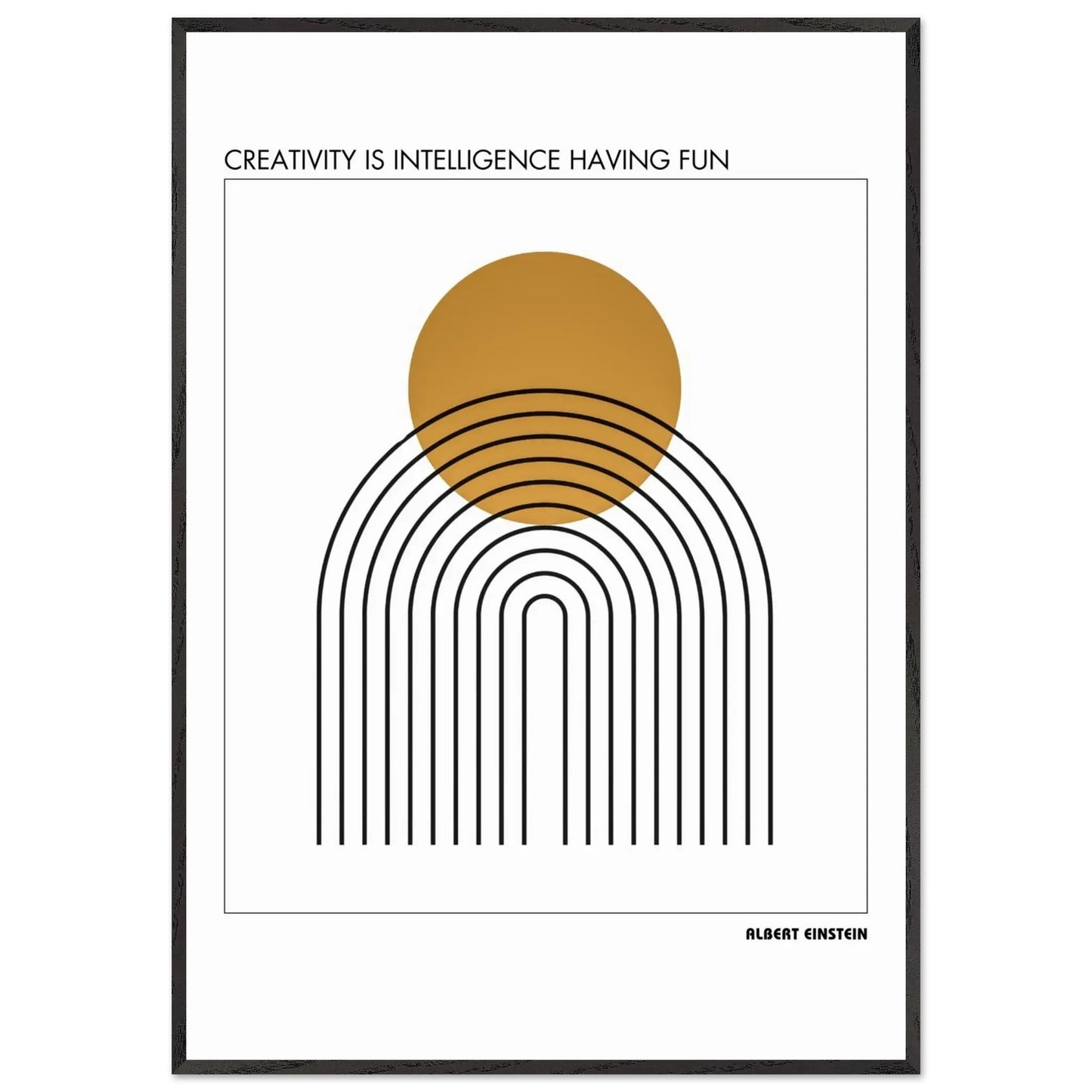 Albert Einstein Quote Poster-INK & FRAME STUDIO