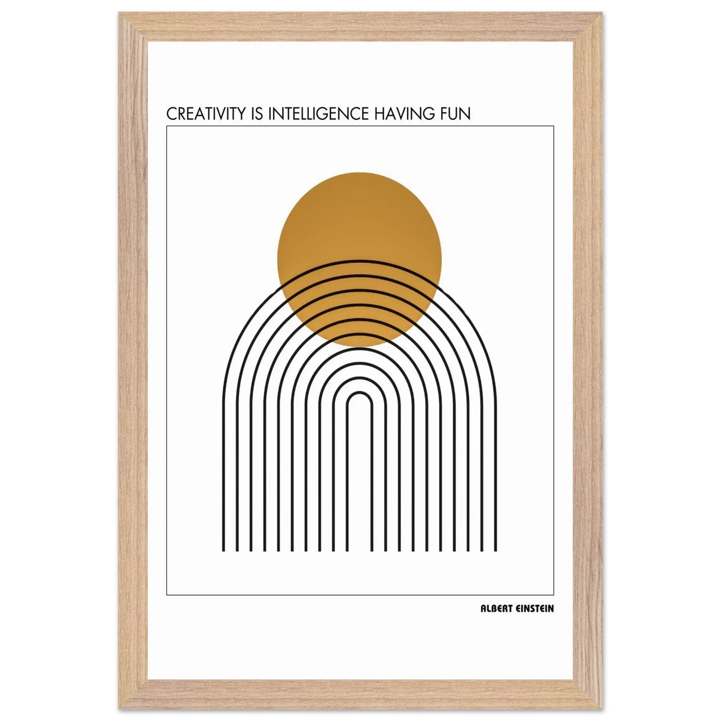 Albert Einstein Quote Poster-INK & FRAME STUDIO