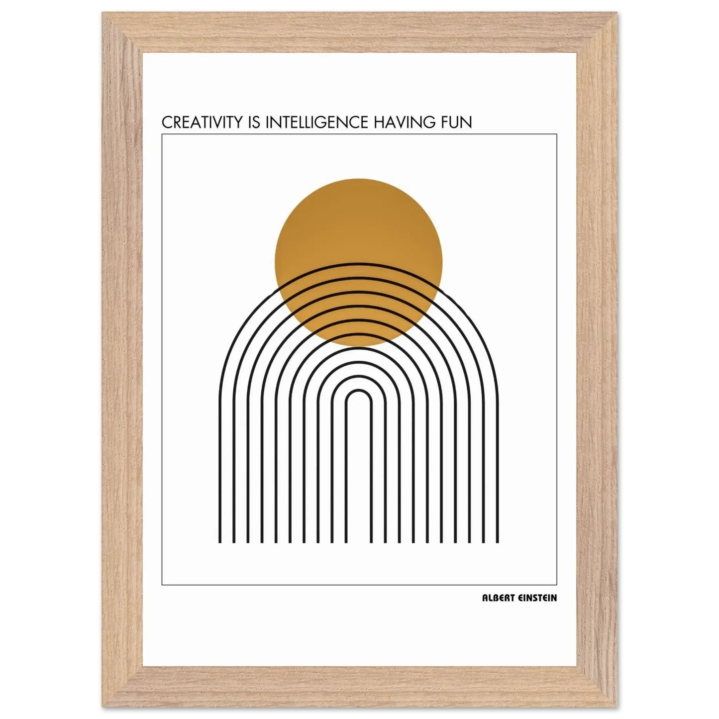 Albert Einstein Quote Poster-INK & FRAME STUDIO