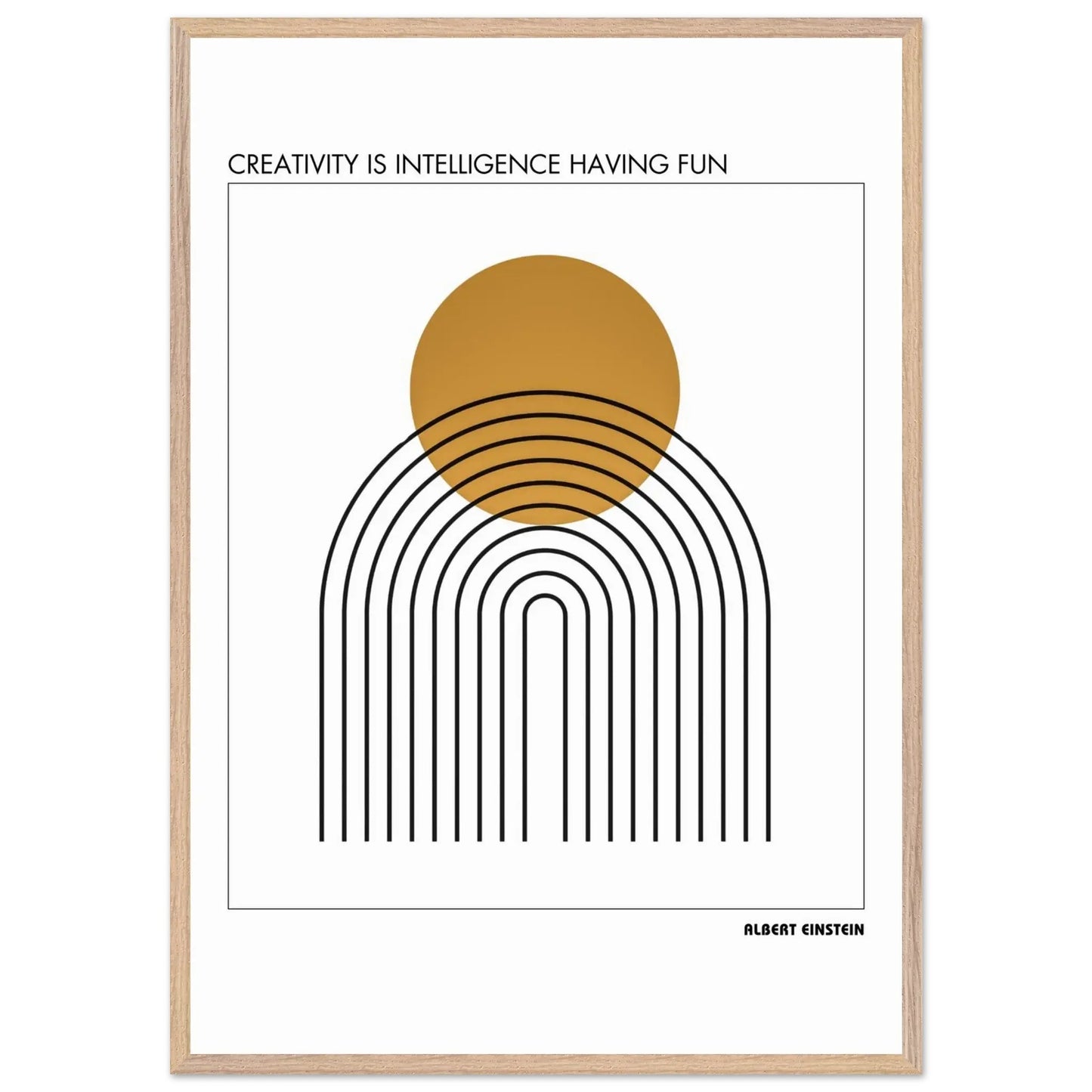 Albert Einstein Quote Poster-INK & FRAME STUDIO