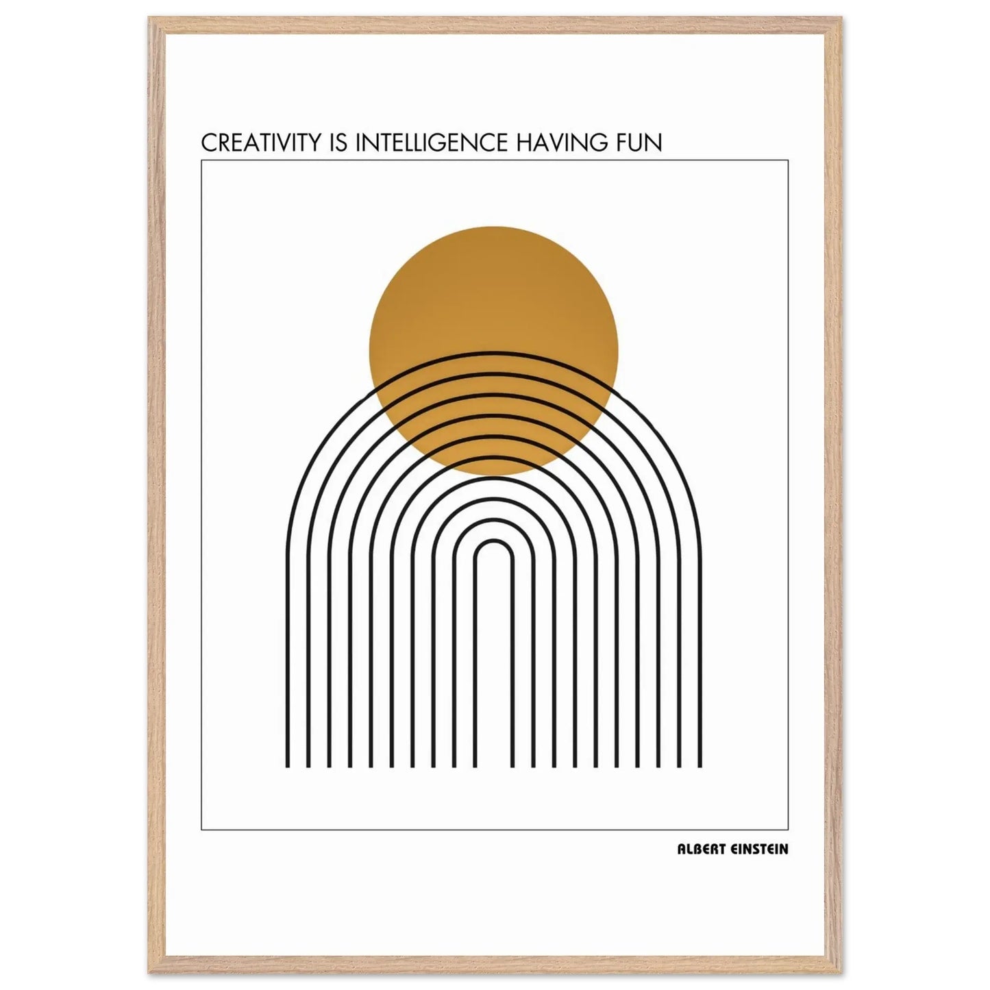 Albert Einstein Quote Poster-INK & FRAME STUDIO