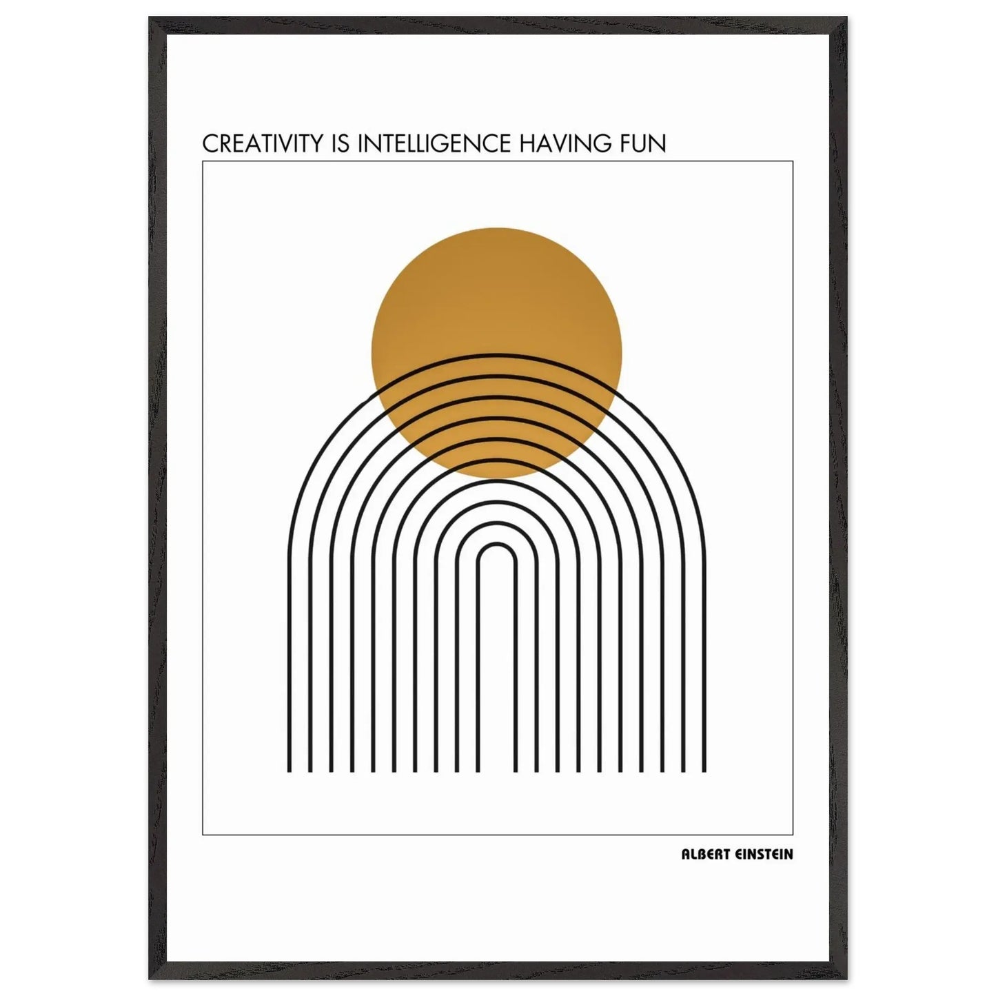 Albert Einstein Quote Poster-INK & FRAME STUDIO