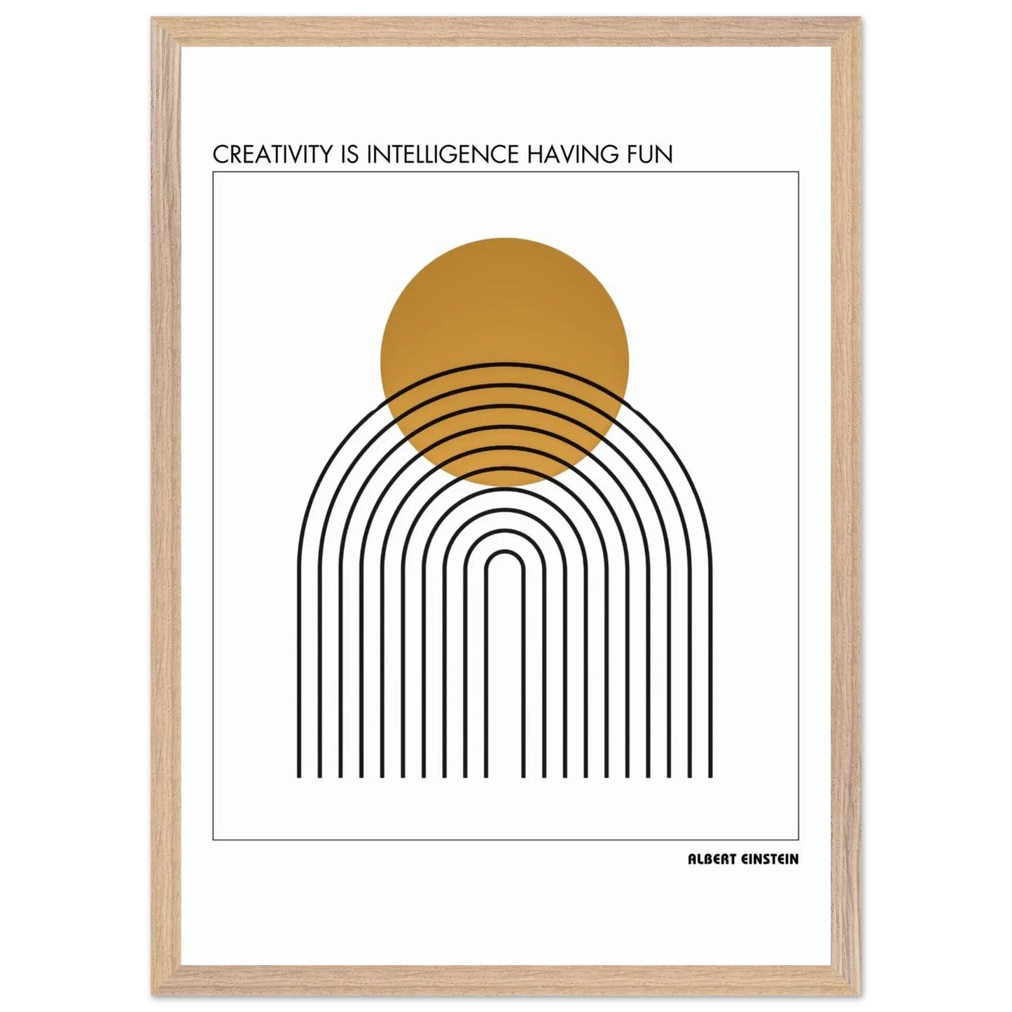 Albert Einstein Quote Poster-INK & FRAME STUDIO