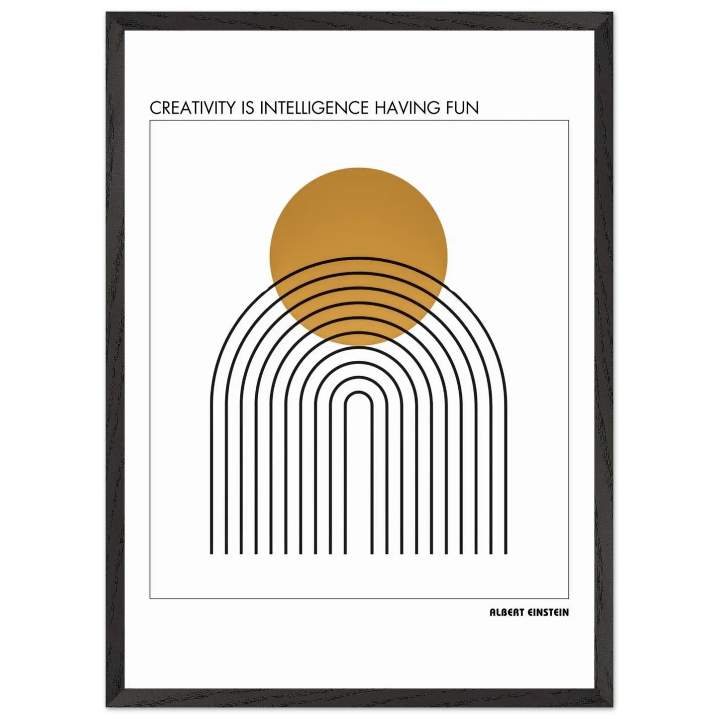 Albert Einstein Quote Poster-INK & FRAME STUDIO