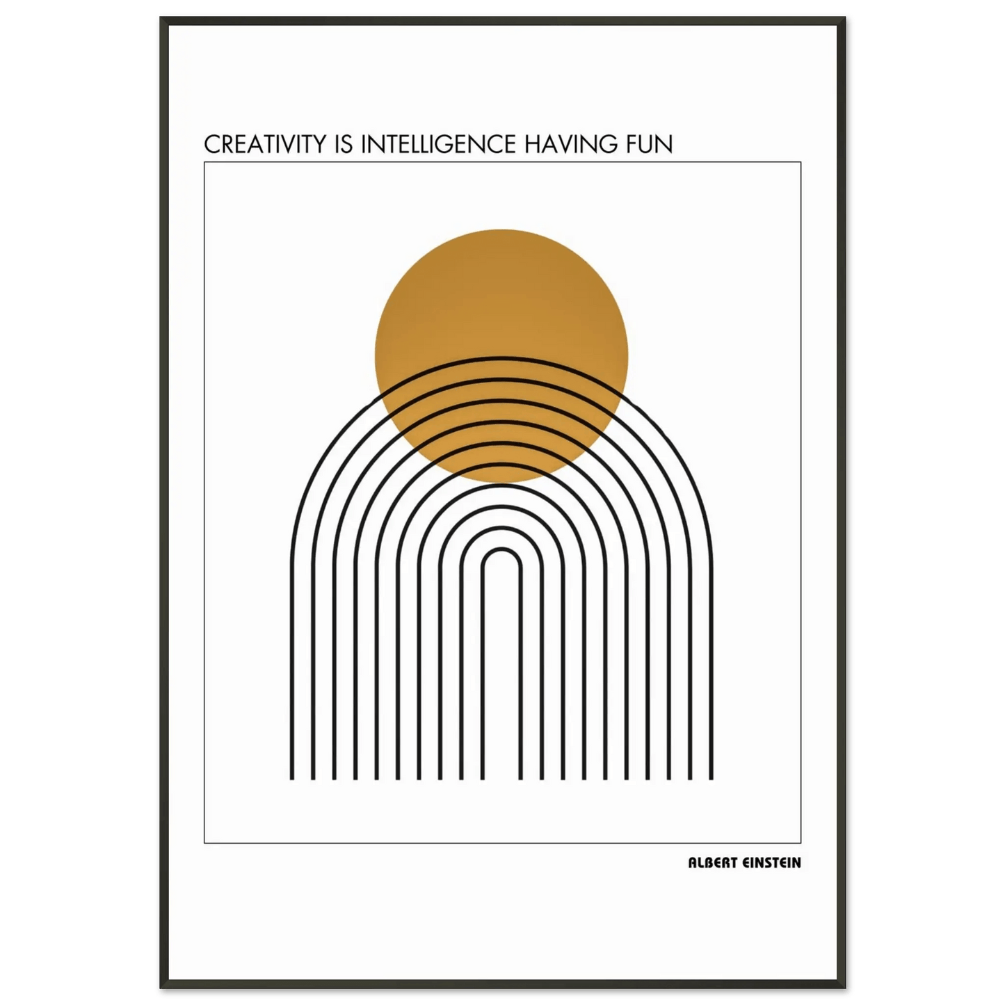 Albert Einstein Quote Poster-INK & FRAME STUDIO