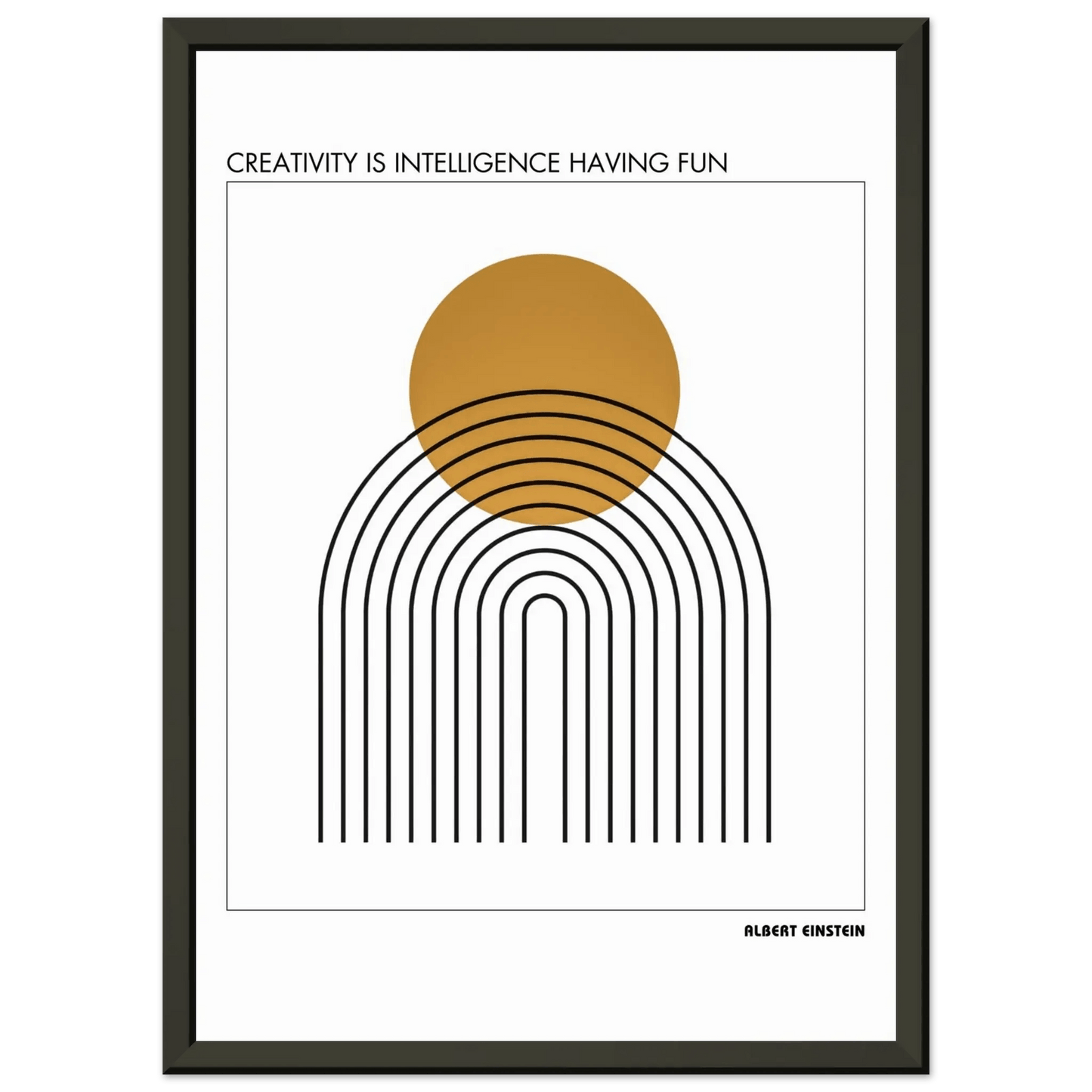 Albert Einstein Quote Poster-INK & FRAME STUDIO