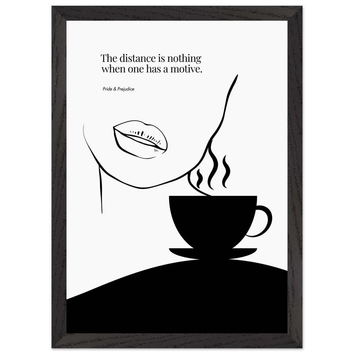 Jane Austen Quote-  Pride & Prejudice Minimalist Poster-INK & FRAME STUDIO