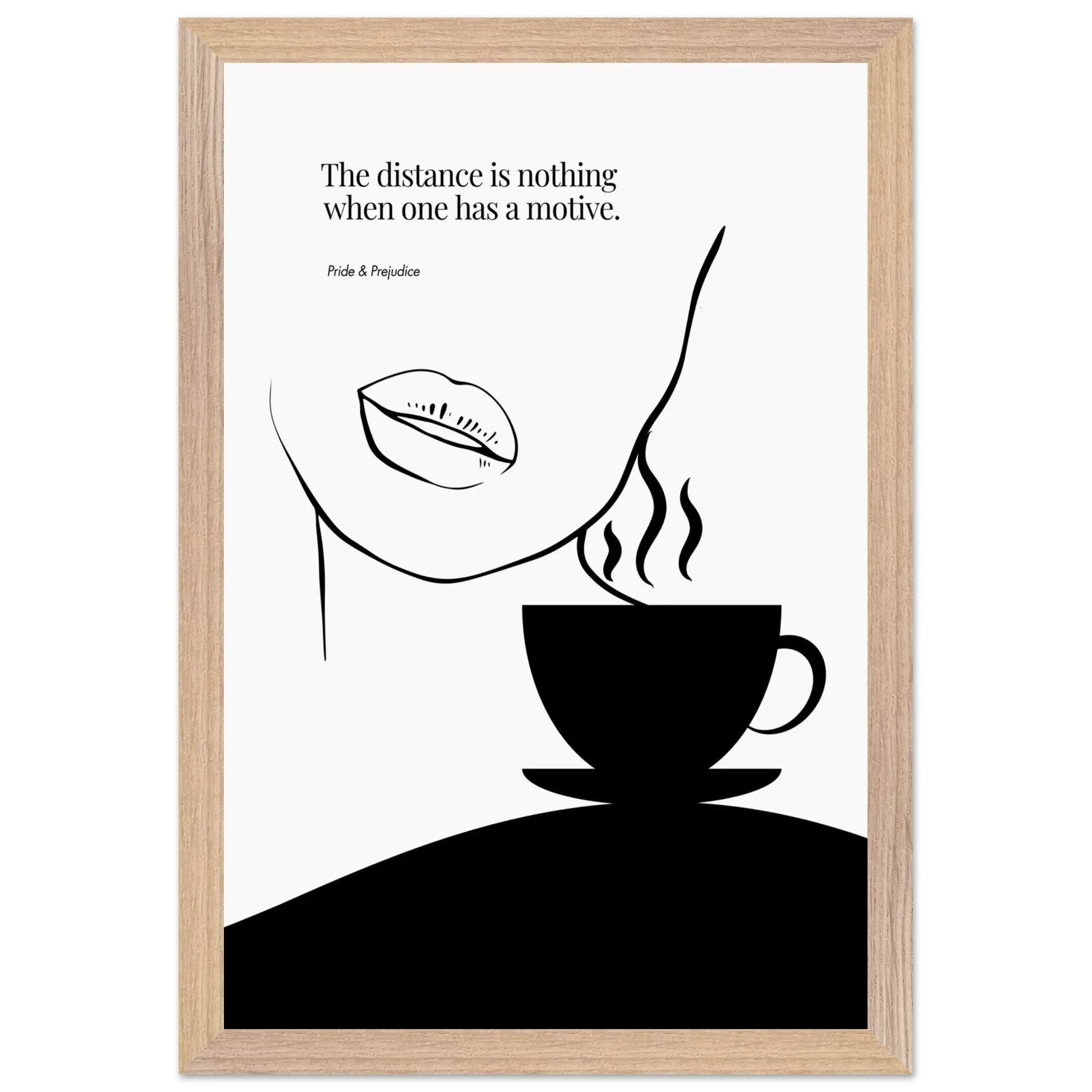 Jane Austen Quote-  Pride & Prejudice Minimalist Poster-INK & FRAME STUDIO