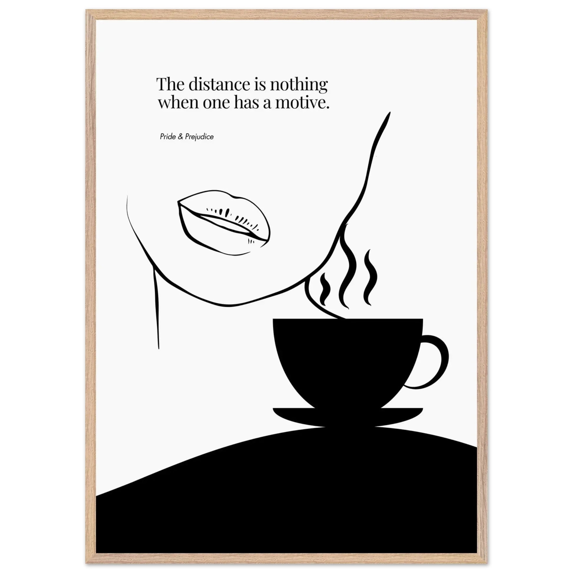 Jane Austen Quote-  Pride & Prejudice Minimalist Poster-INK & FRAME STUDIO