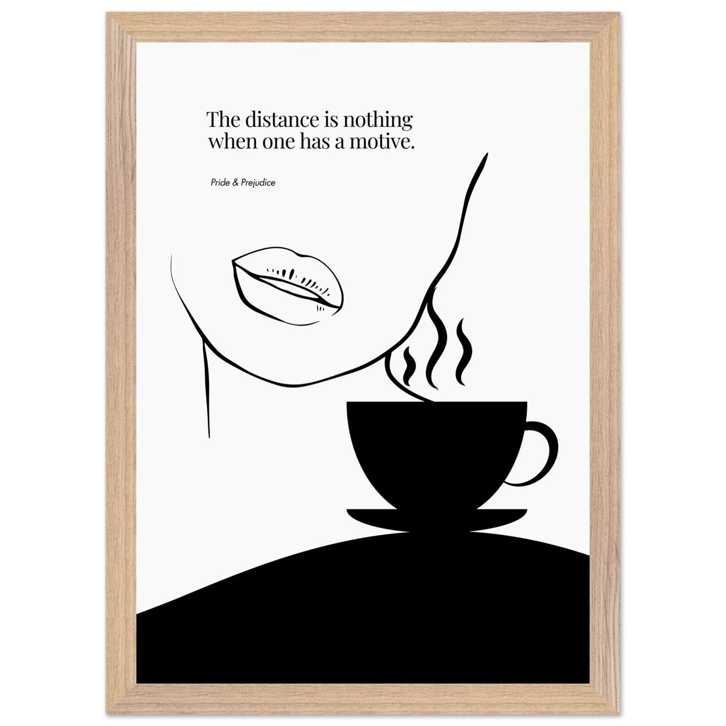 Jane Austen Quote-  Pride & Prejudice Minimalist Poster-INK & FRAME STUDIO