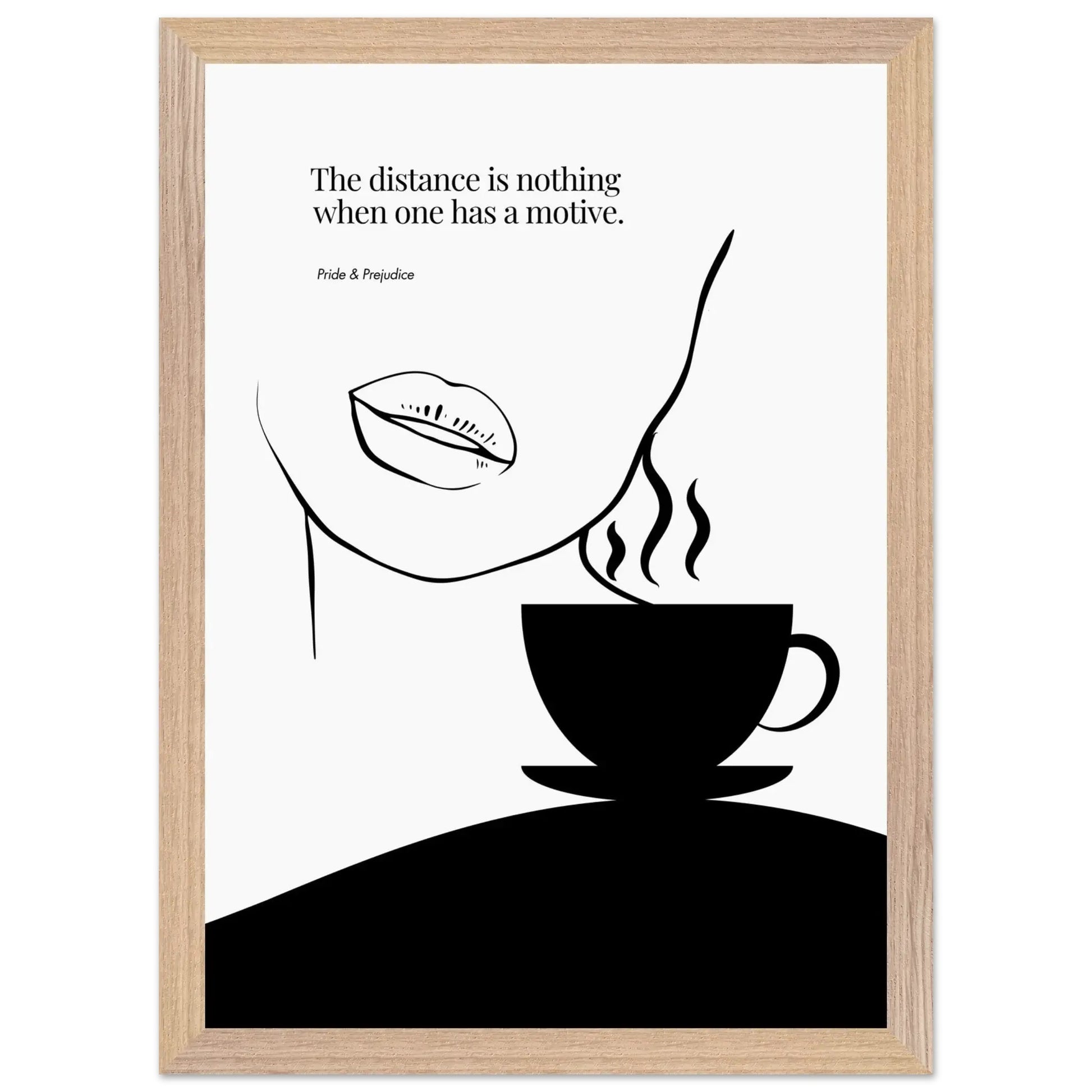 Jane Austen Quote-  Pride & Prejudice Minimalist Poster-INK & FRAME STUDIO