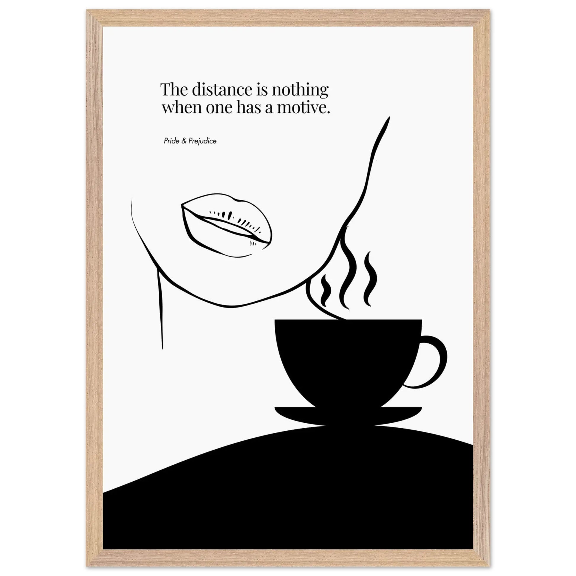 Jane Austen Quote-  Pride & Prejudice Minimalist Poster-INK & FRAME STUDIO