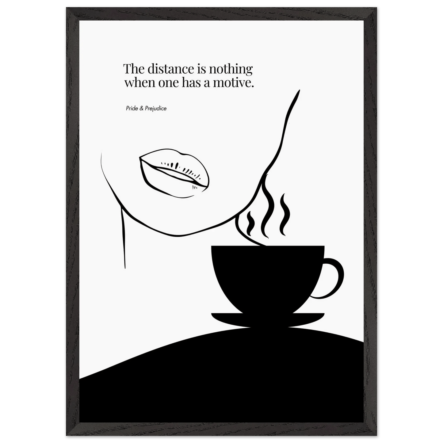 Jane Austen Quote-  Pride & Prejudice Minimalist Poster-INK & FRAME STUDIO