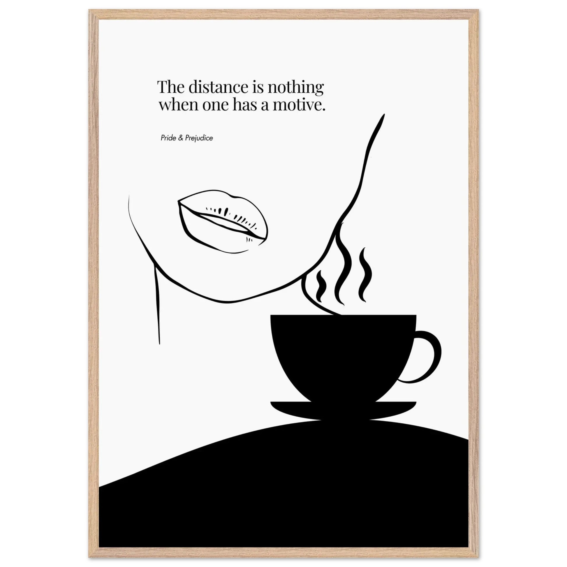 Jane Austen Quote-  Pride & Prejudice Minimalist Poster-INK & FRAME STUDIO