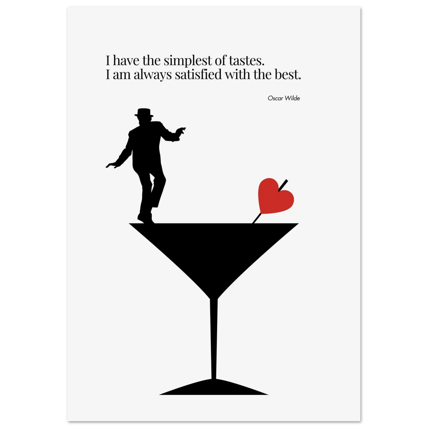 Oscar Wilde Quote Minimalist Poster-INK & FRAME STUDIO