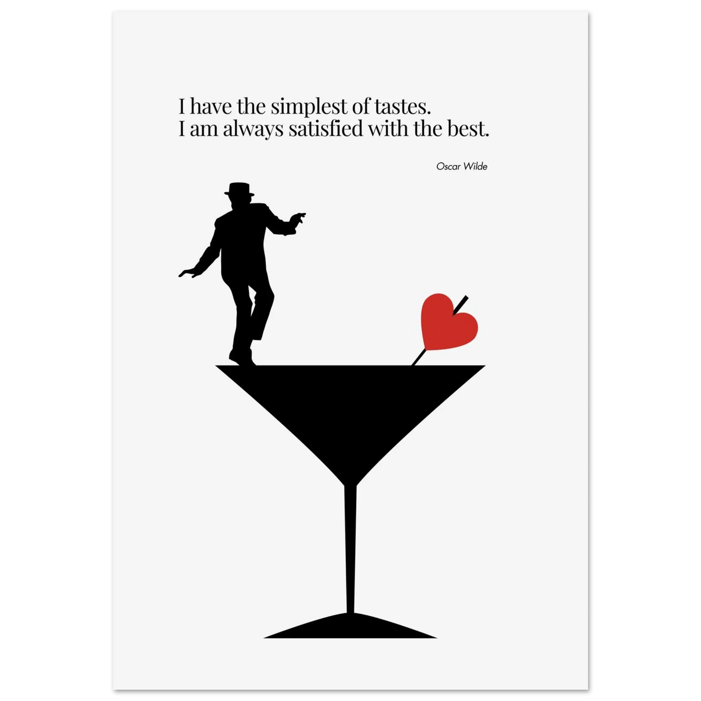 Oscar Wilde Quote Minimalist Poster-INK & FRAME STUDIO