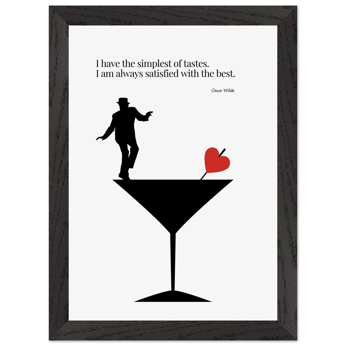 Oscar Wilde Quote Minimalist Poster-INK & FRAME STUDIO