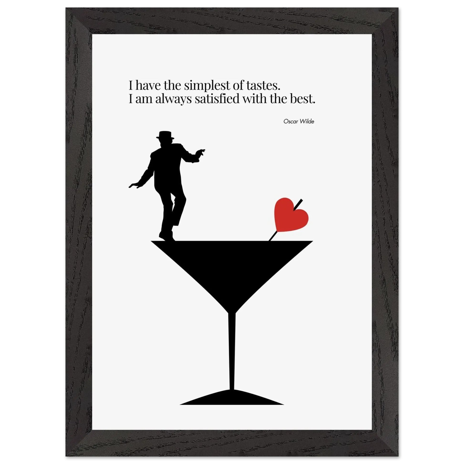 Oscar Wilde Quote Minimalist Poster-INK & FRAME STUDIO
