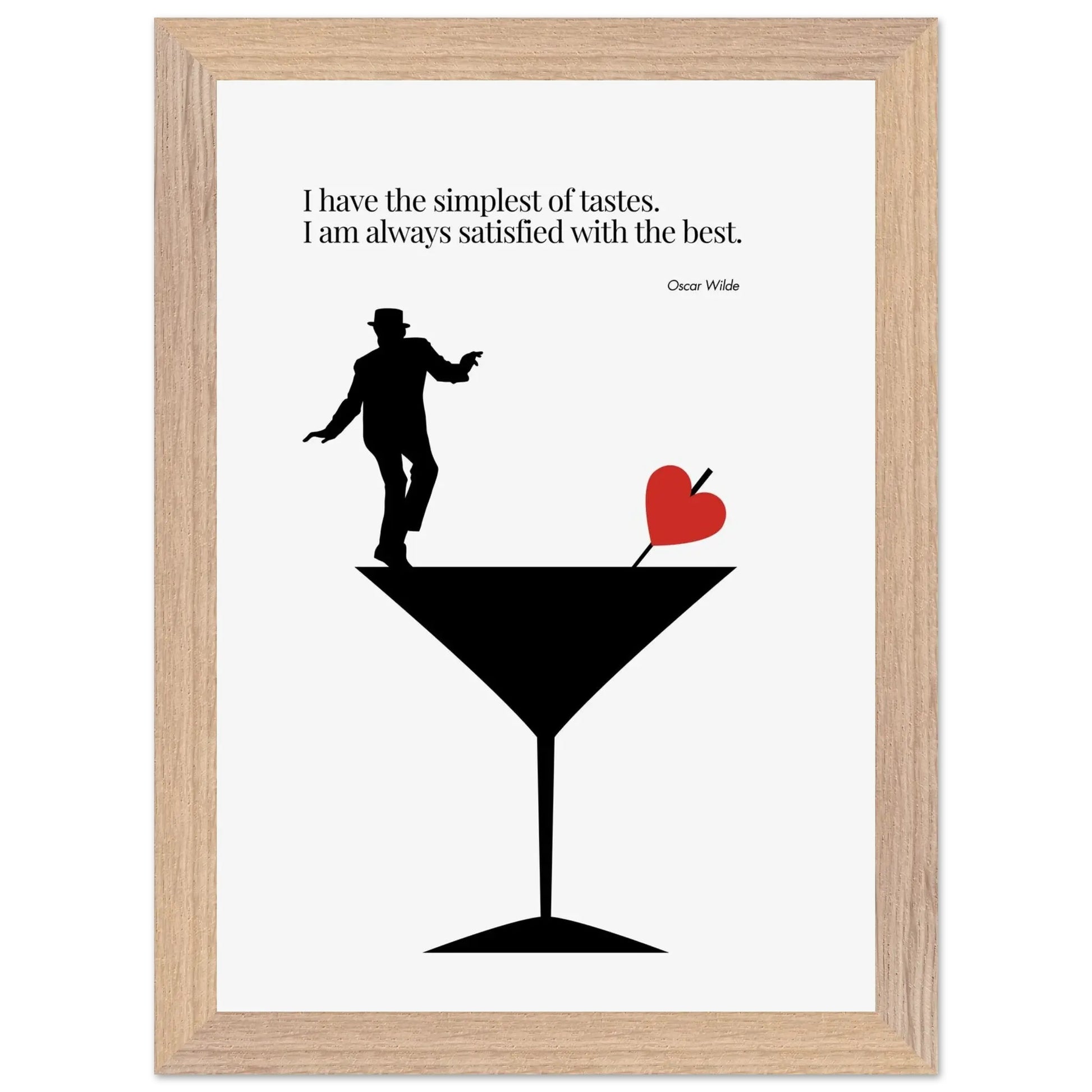 Oscar Wilde Quote Minimalist Poster-INK & FRAME STUDIO