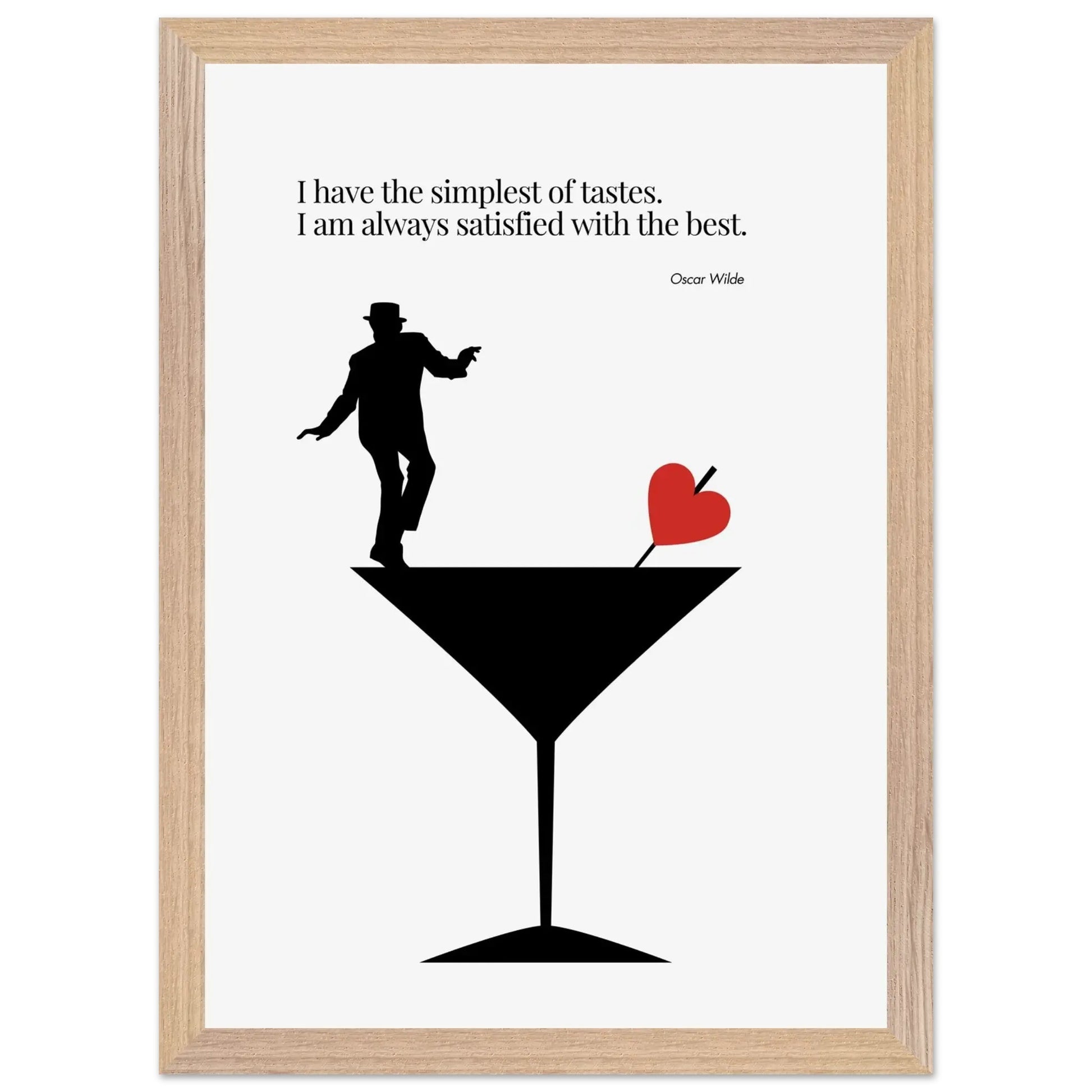 Oscar Wilde Quote Minimalist Poster-INK & FRAME STUDIO