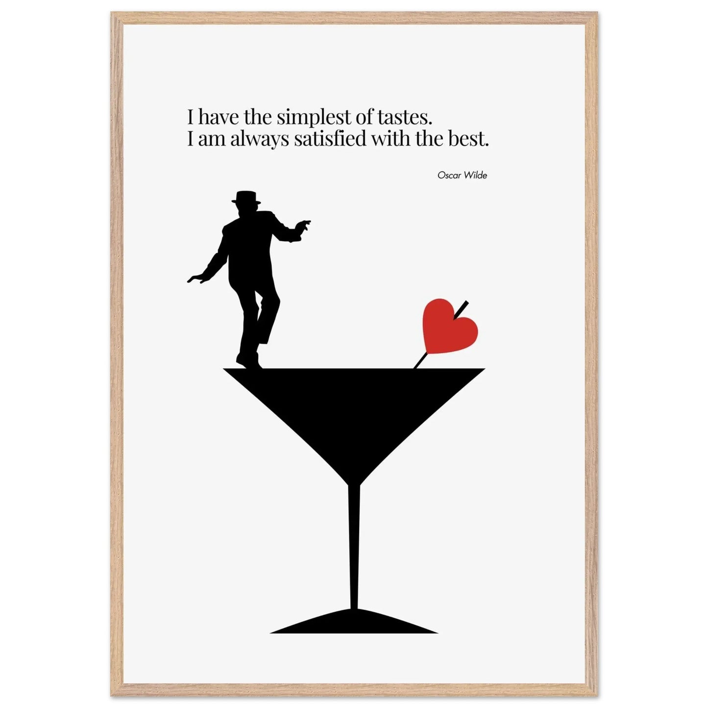 Oscar Wilde Quote Minimalist Poster-INK & FRAME STUDIO