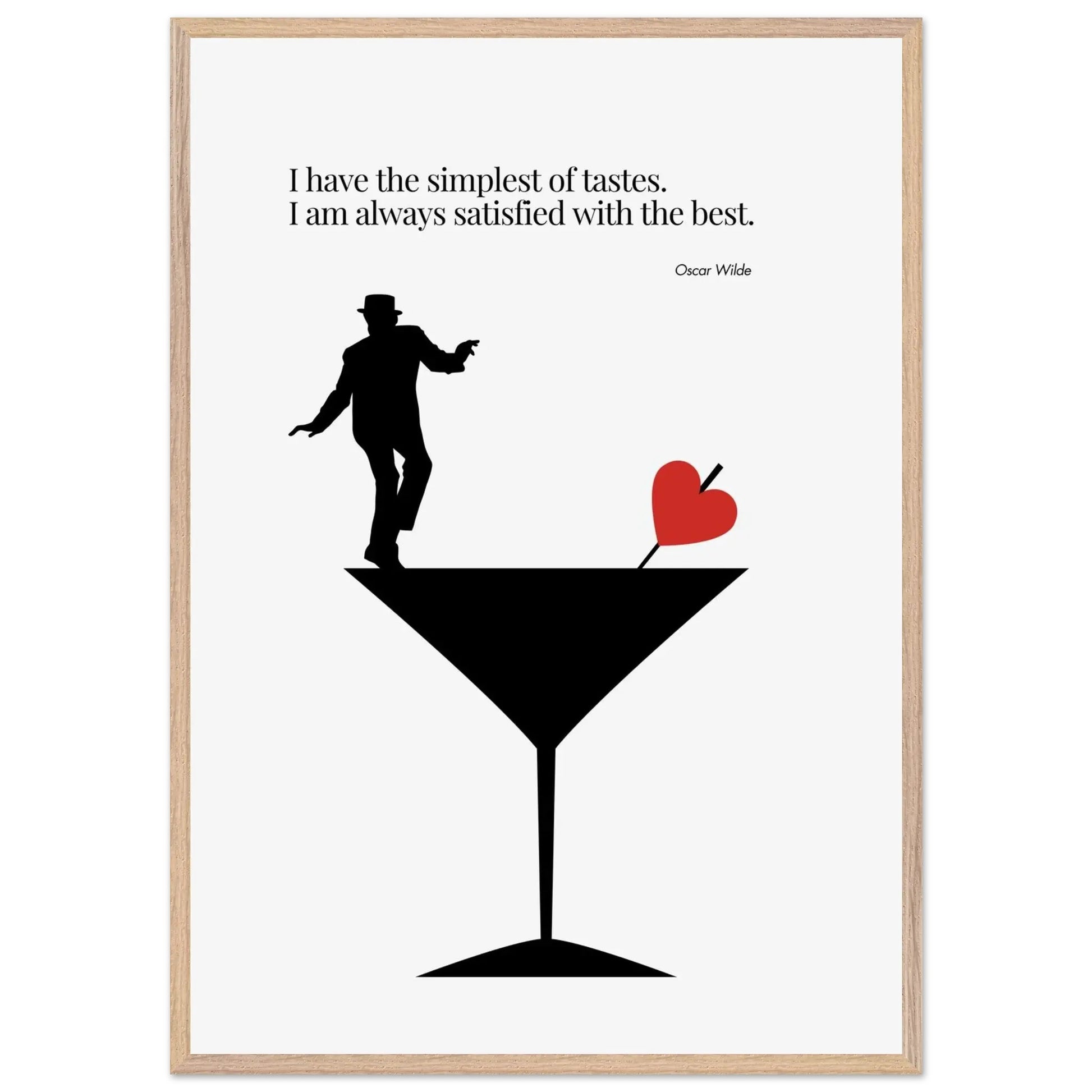 Oscar Wilde Quote Minimalist Poster-INK & FRAME STUDIO