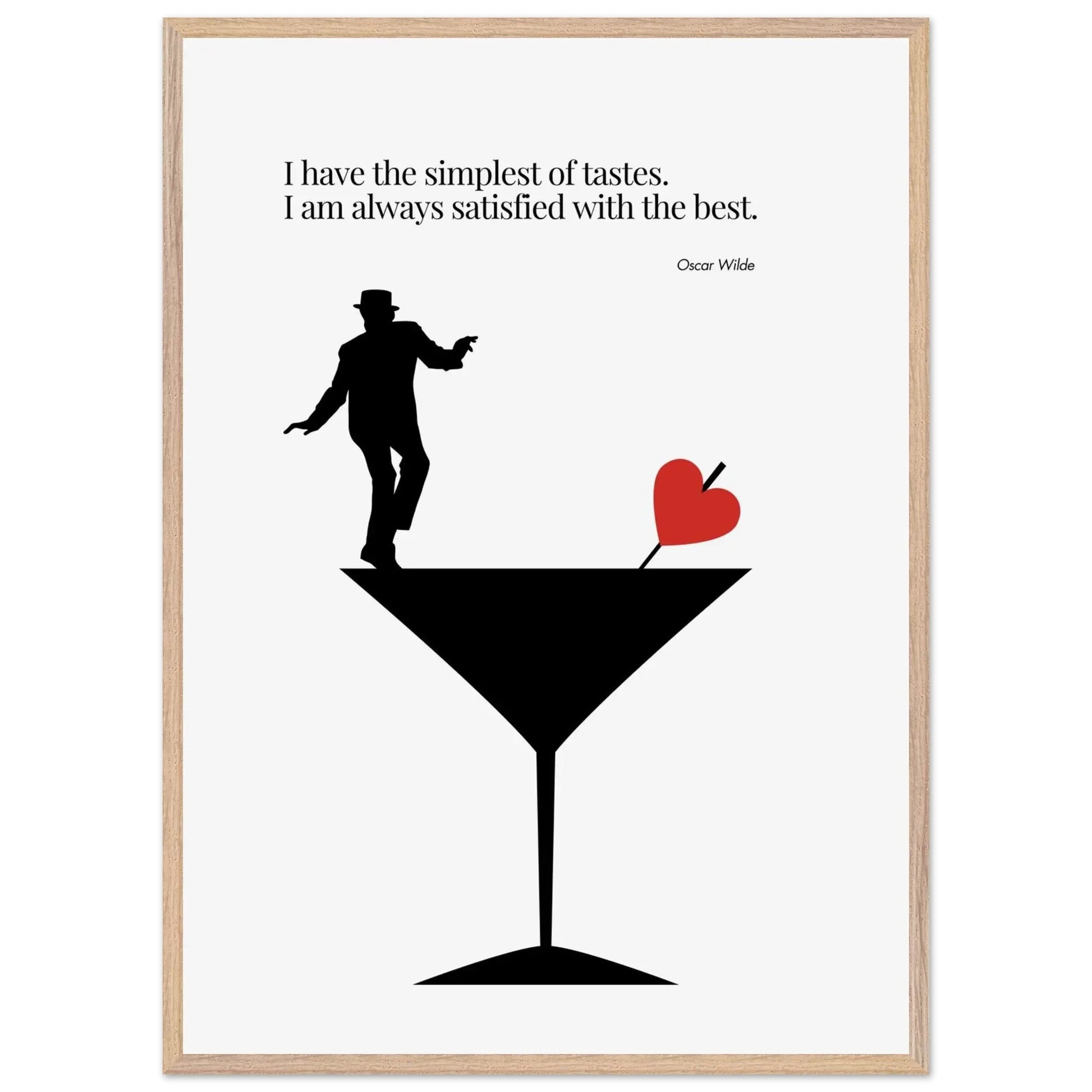 Oscar Wilde Quote Minimalist Poster-INK & FRAME STUDIO