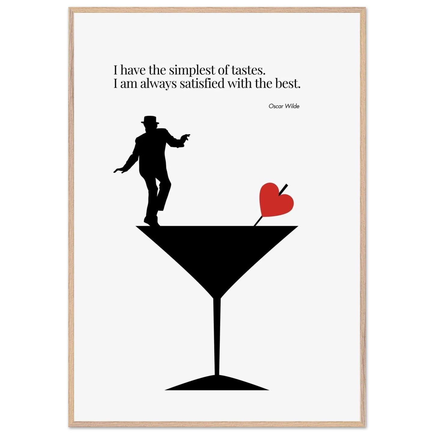 Oscar Wilde Quote Minimalist Poster-INK & FRAME STUDIO