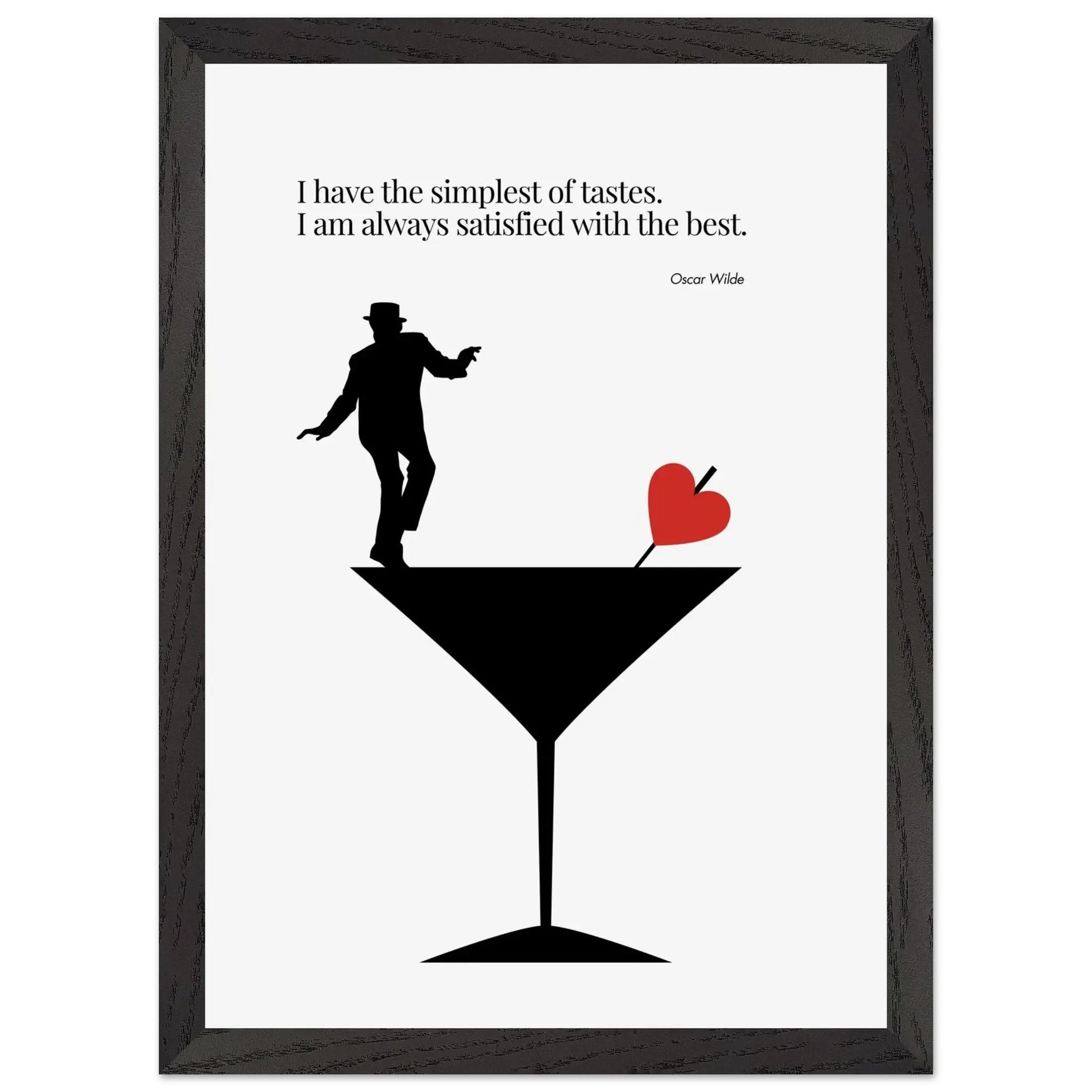 Oscar Wilde Quote Minimalist Poster-INK & FRAME STUDIO