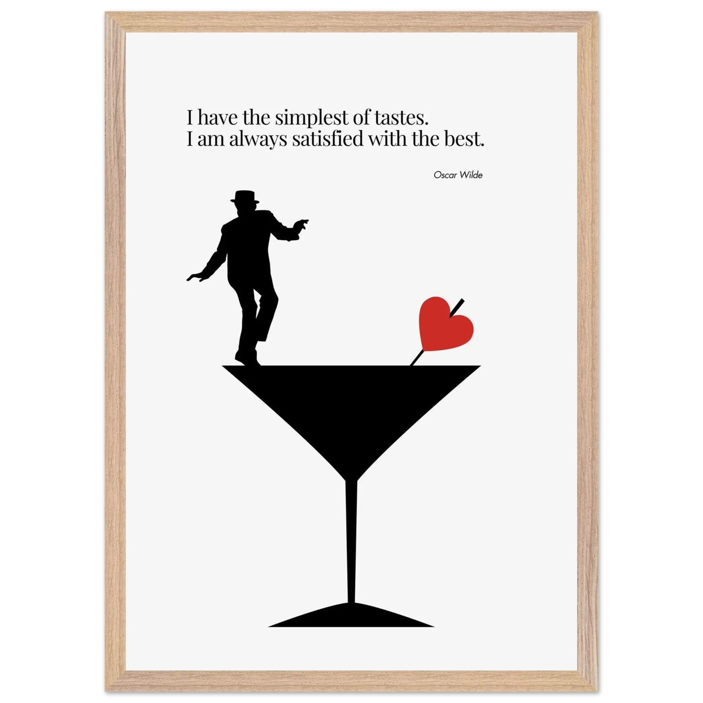 Oscar Wilde Quote Minimalist Poster-INK & FRAME STUDIO