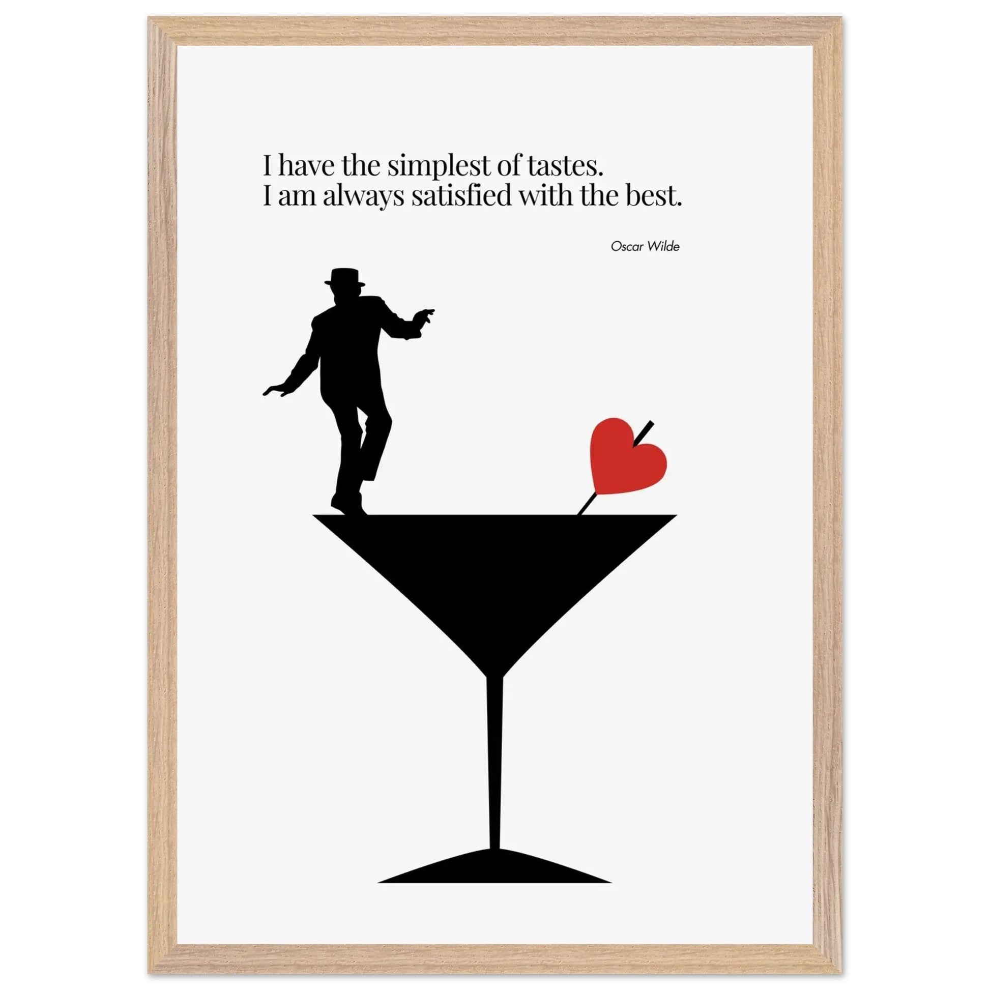Oscar Wilde Quote Minimalist Poster-INK & FRAME STUDIO