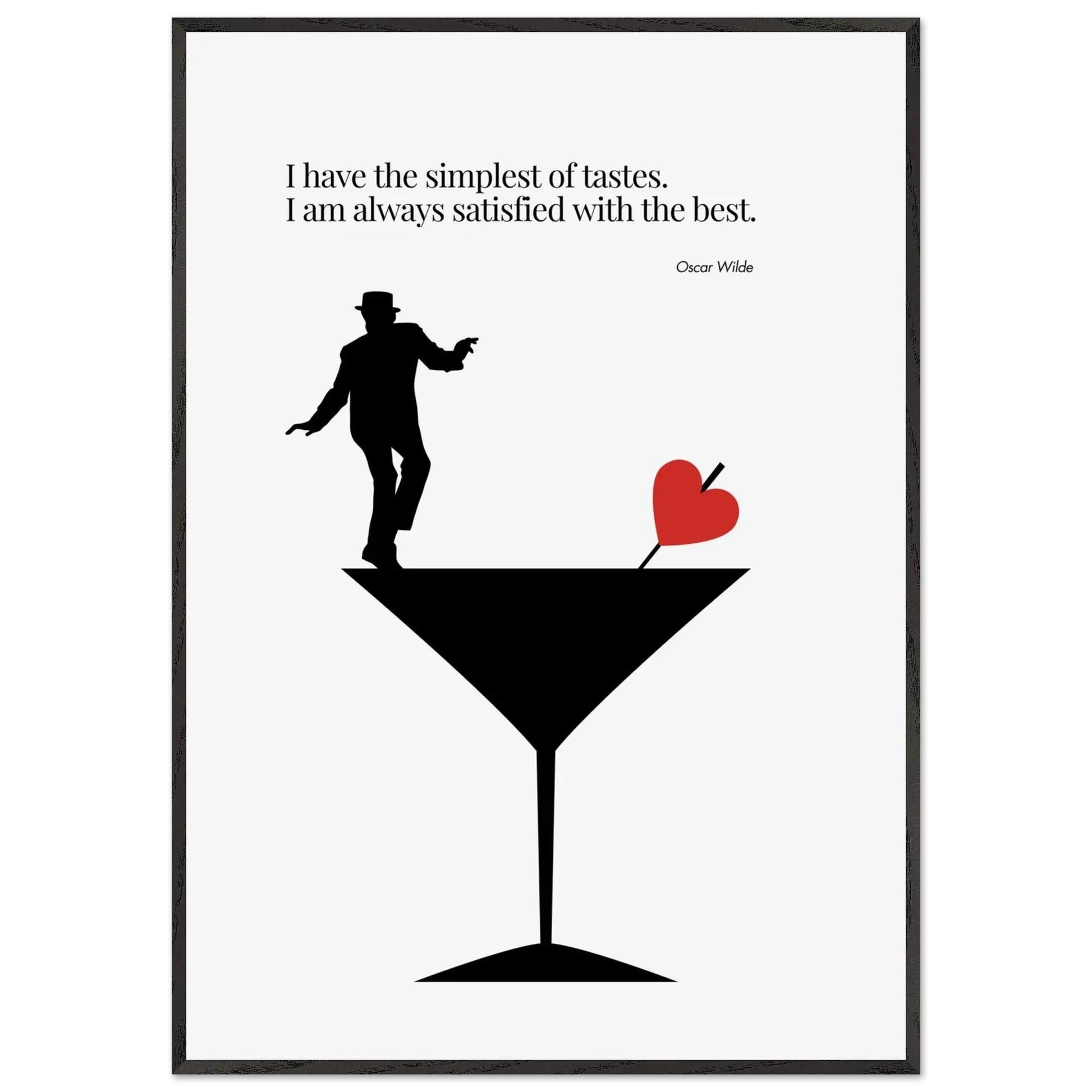 Oscar Wilde Quote Minimalist Poster-INK & FRAME STUDIO
