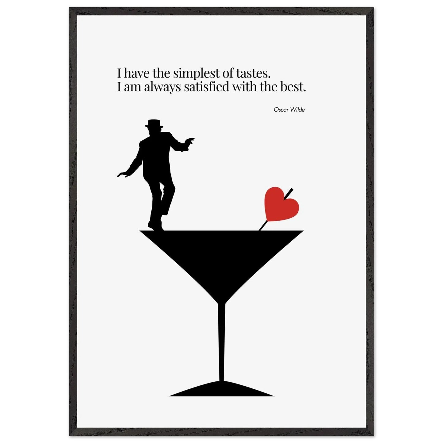 Oscar Wilde Quote Minimalist Poster-INK & FRAME STUDIO