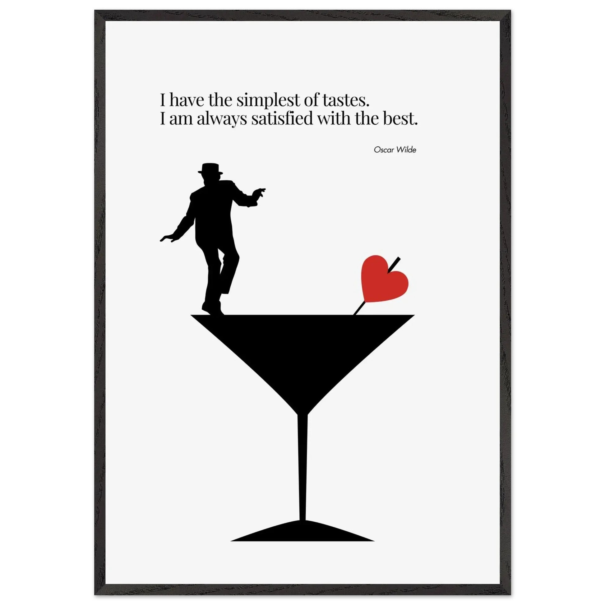 Oscar Wilde Quote Minimalist Poster-INK & FRAME STUDIO