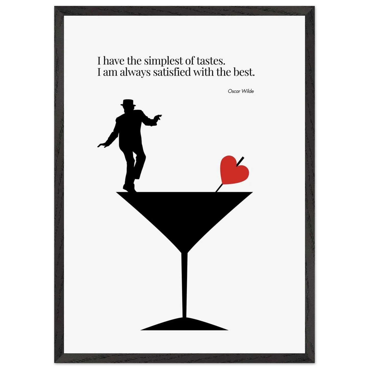 Oscar Wilde Quote Minimalist Poster-INK & FRAME STUDIO