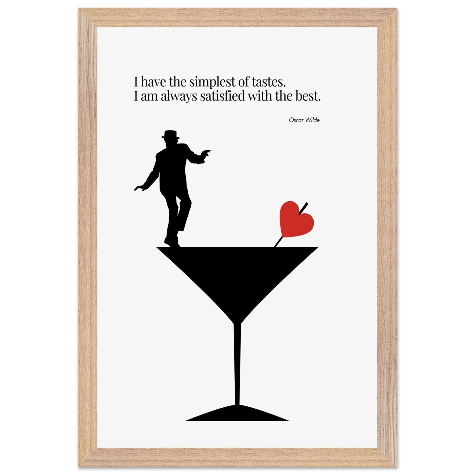 Oscar Wilde Quote Minimalist Poster-INK & FRAME STUDIO