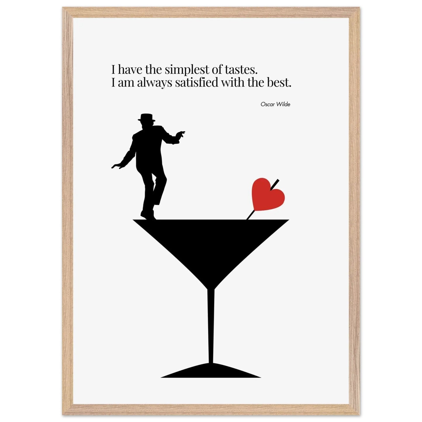 Oscar Wilde Quote Minimalist Poster-INK & FRAME STUDIO