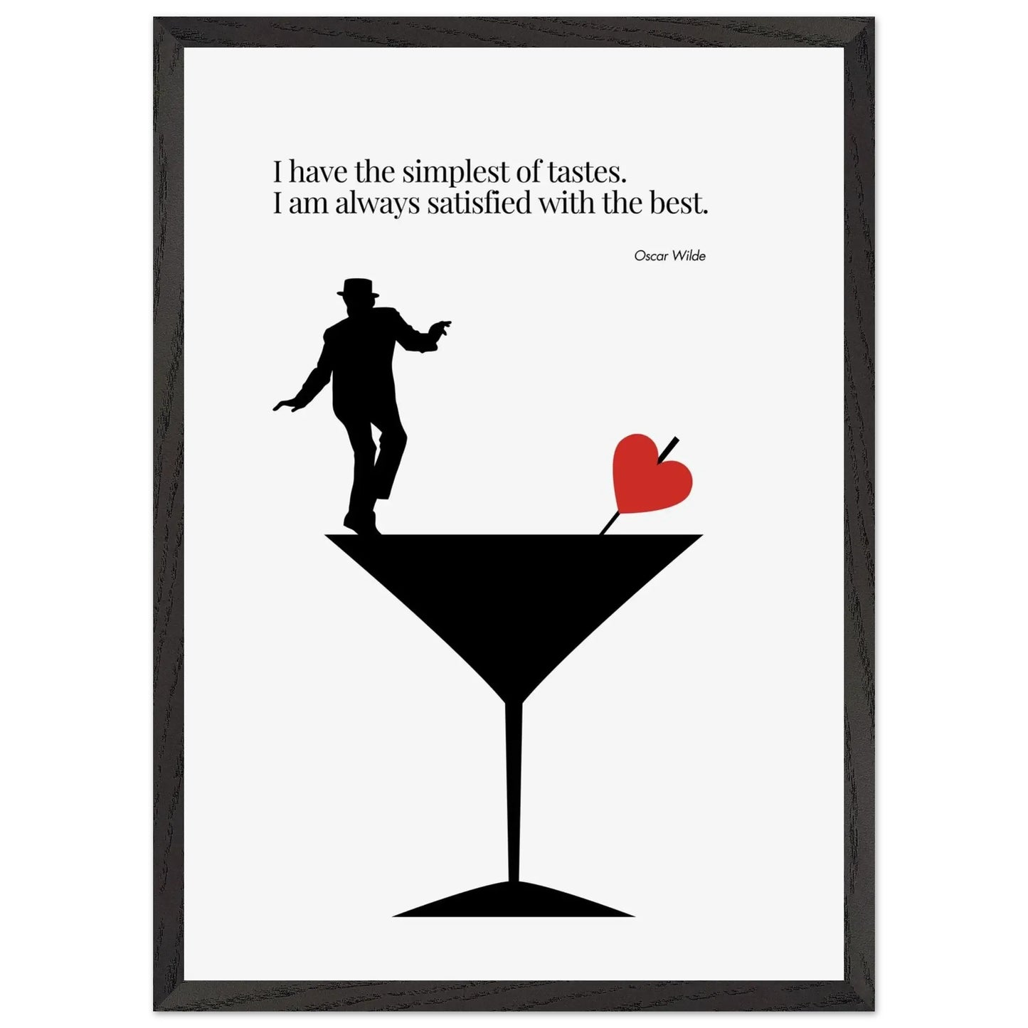 Oscar Wilde Quote Minimalist Poster-INK & FRAME STUDIO