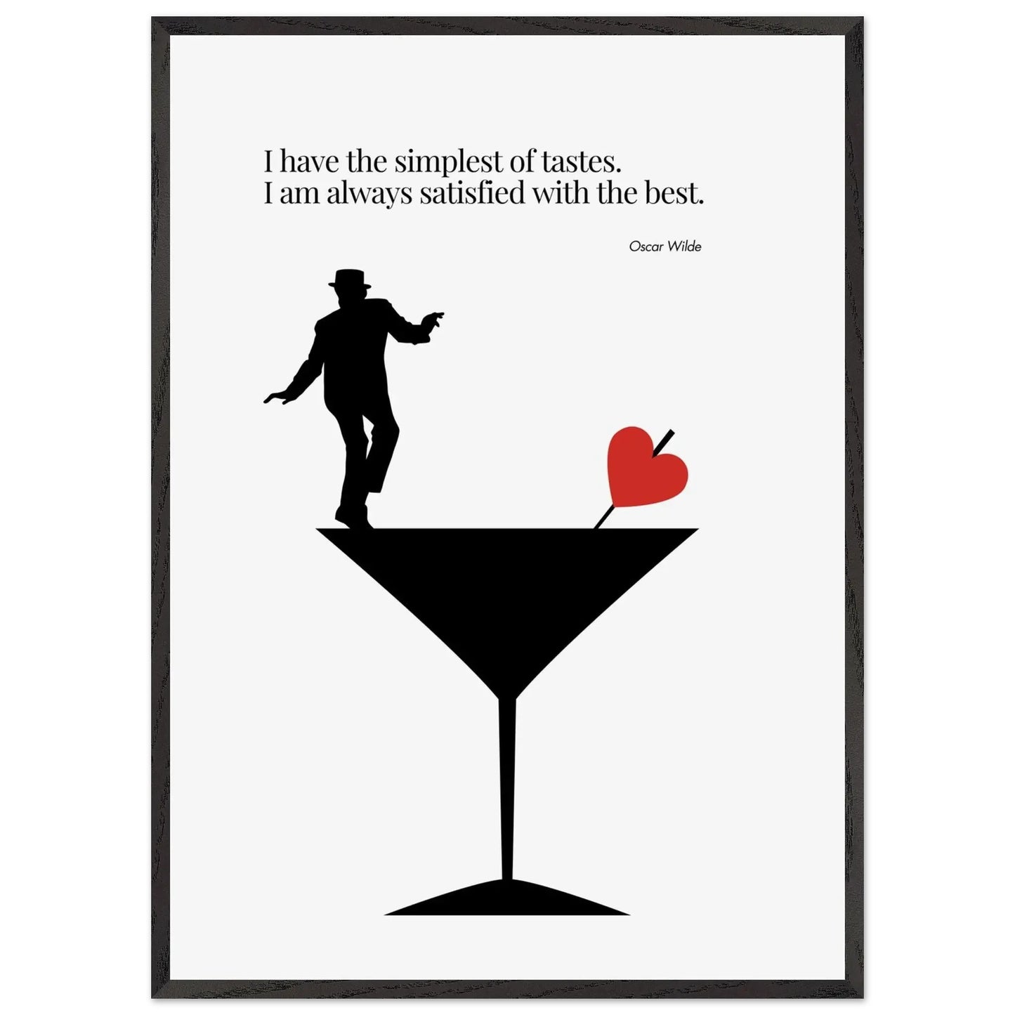 Oscar Wilde Quote Minimalist Poster-INK & FRAME STUDIO