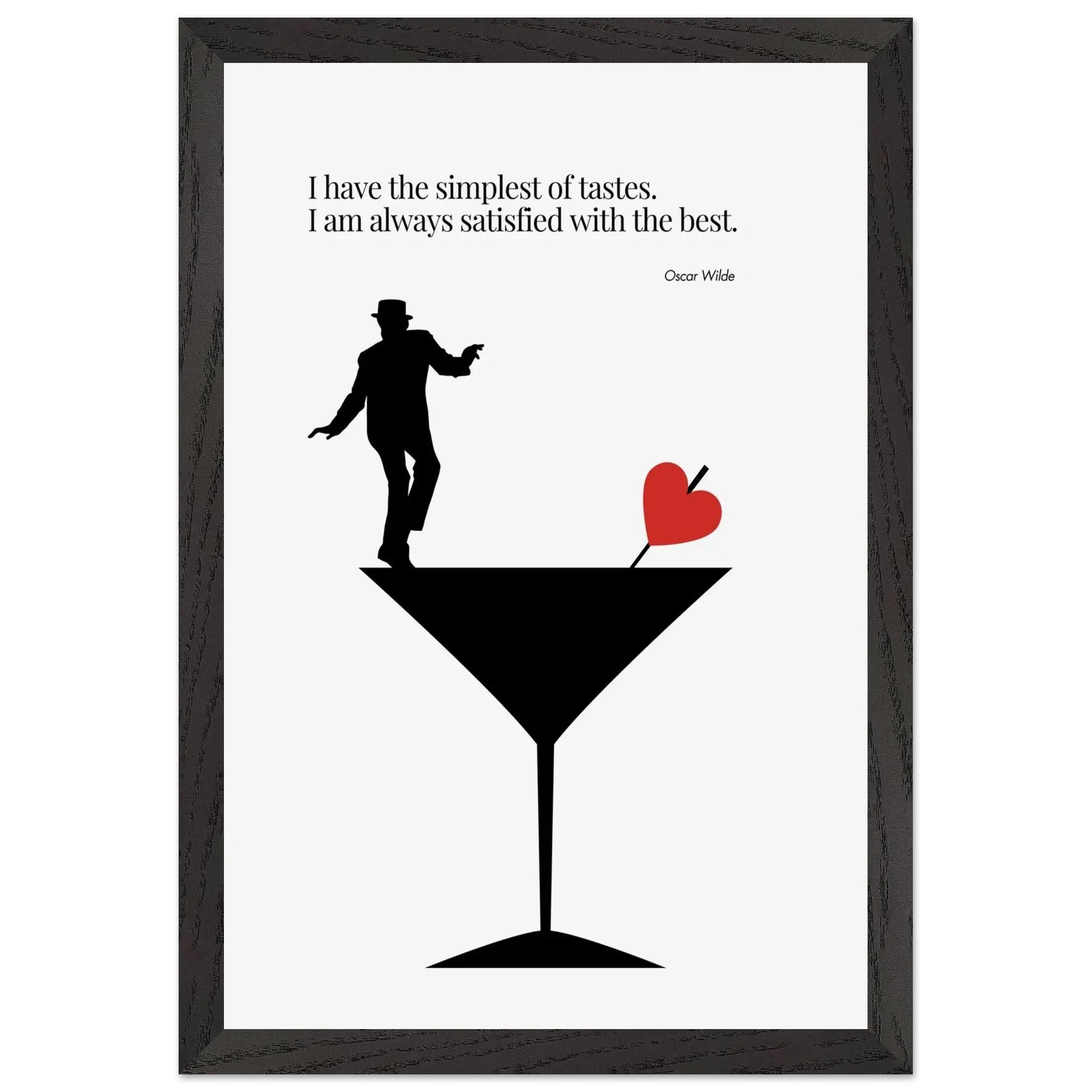 Oscar Wilde Quote Minimalist Poster-INK & FRAME STUDIO