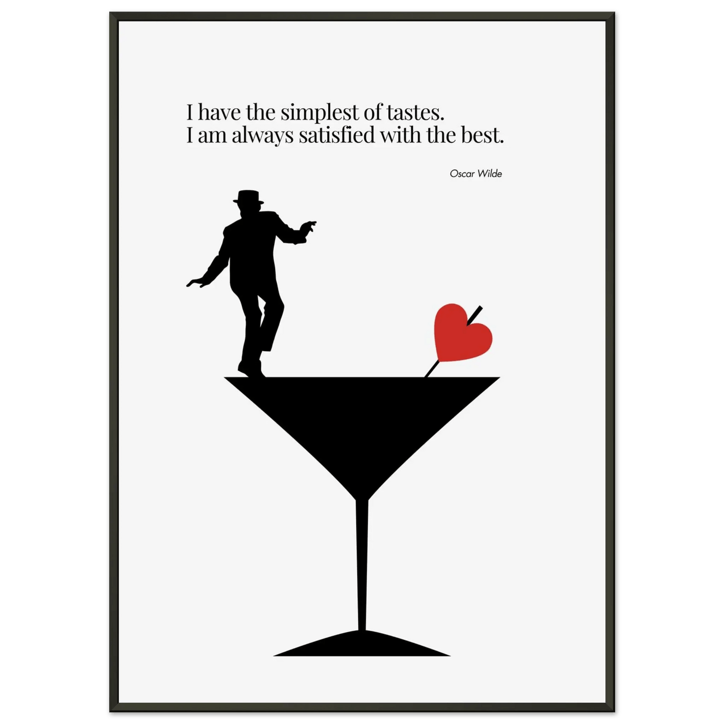 Oscar Wilde Quote Minimalist Poster-INK & FRAME STUDIO