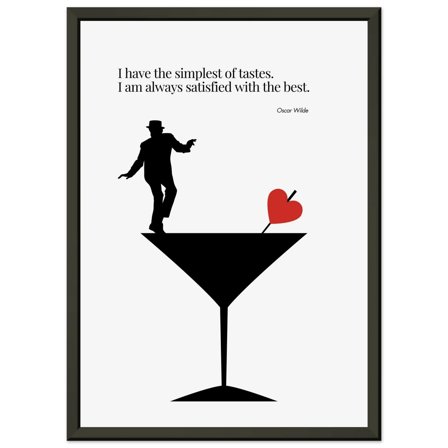 Oscar Wilde Quote Minimalist Poster-INK & FRAME STUDIO