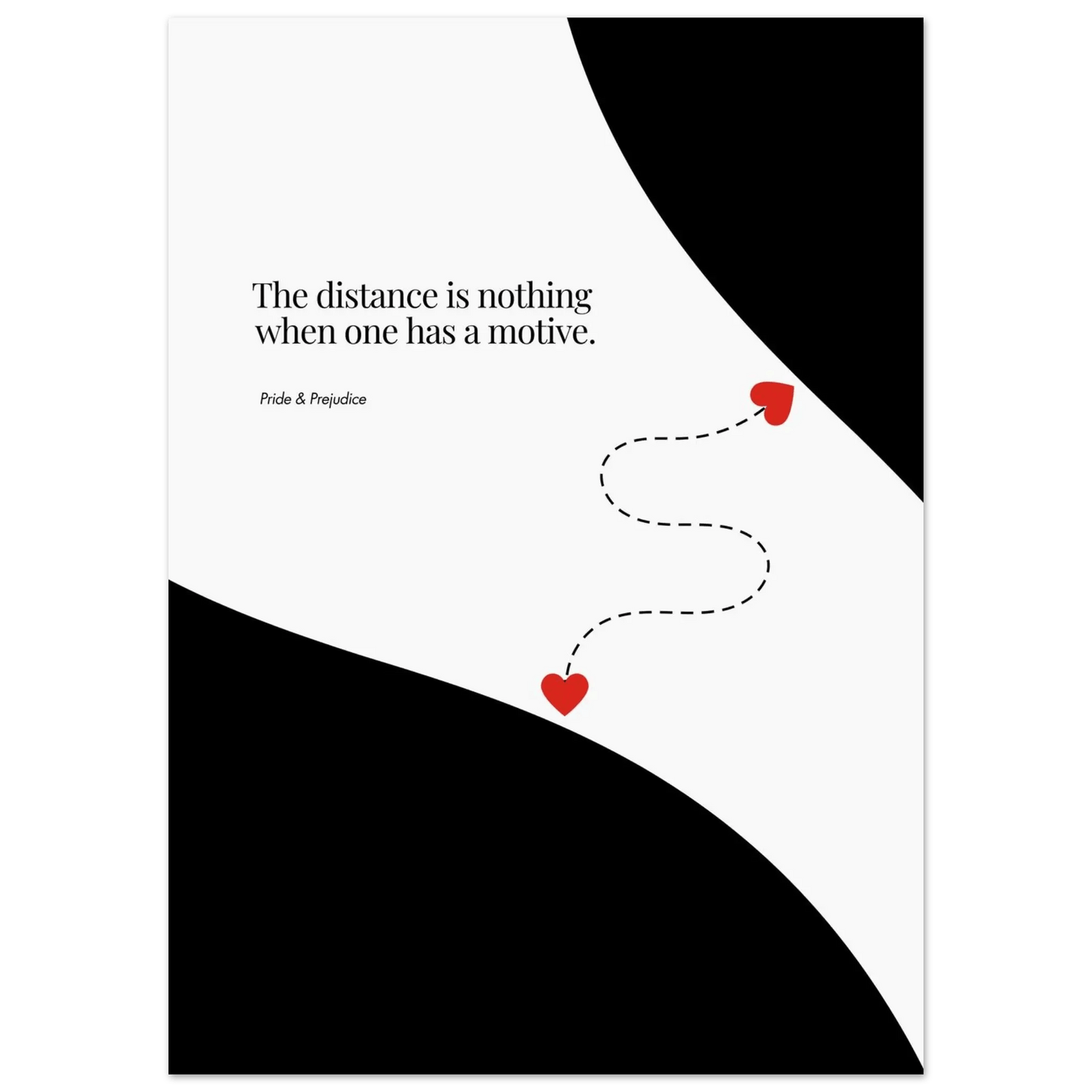 Jane Austen Quote - Pride & Prejudice Minimalist Poster-INK & FRAME STUDIO