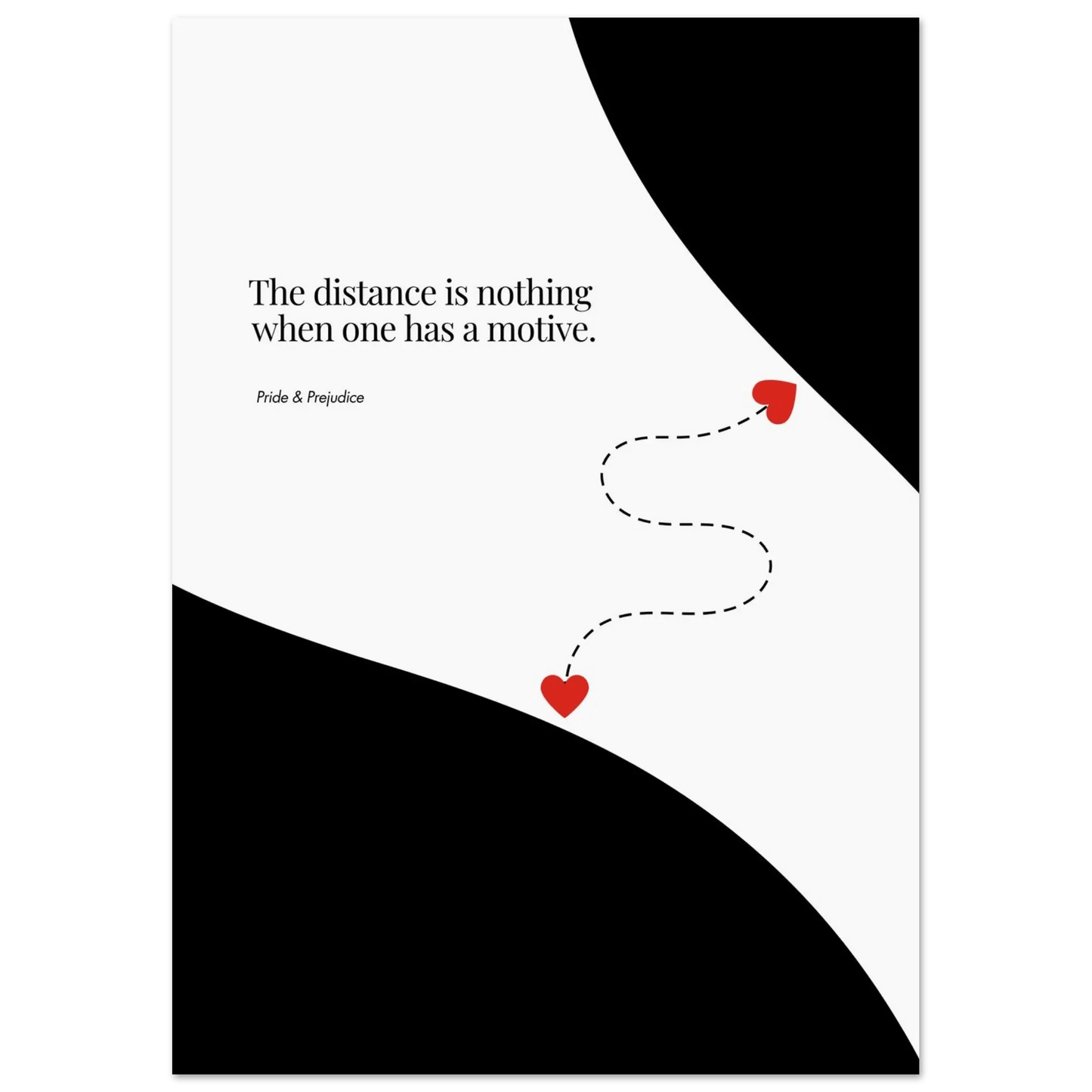 Jane Austen Quote - Pride & Prejudice Minimalist Poster-INK & FRAME STUDIO