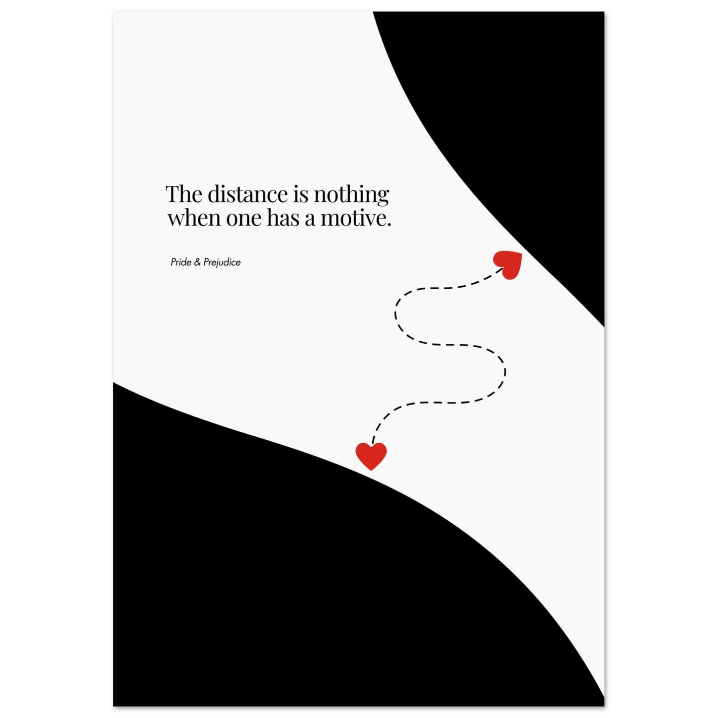 Jane Austen Quote - Pride & Prejudice Minimalist Poster-INK & FRAME STUDIO