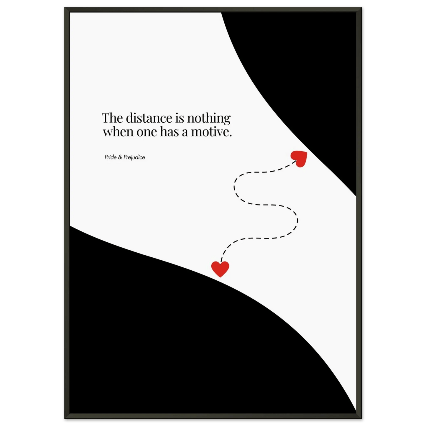 Jane Austen Quote - Pride & Prejudice Minimalist Poster-INK & FRAME STUDIO