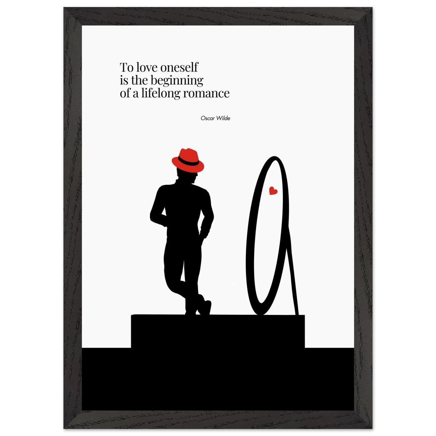 Oscar Wilde Print - A Famous Quote in Minimalist Poster-INK & FRAME STUDIO