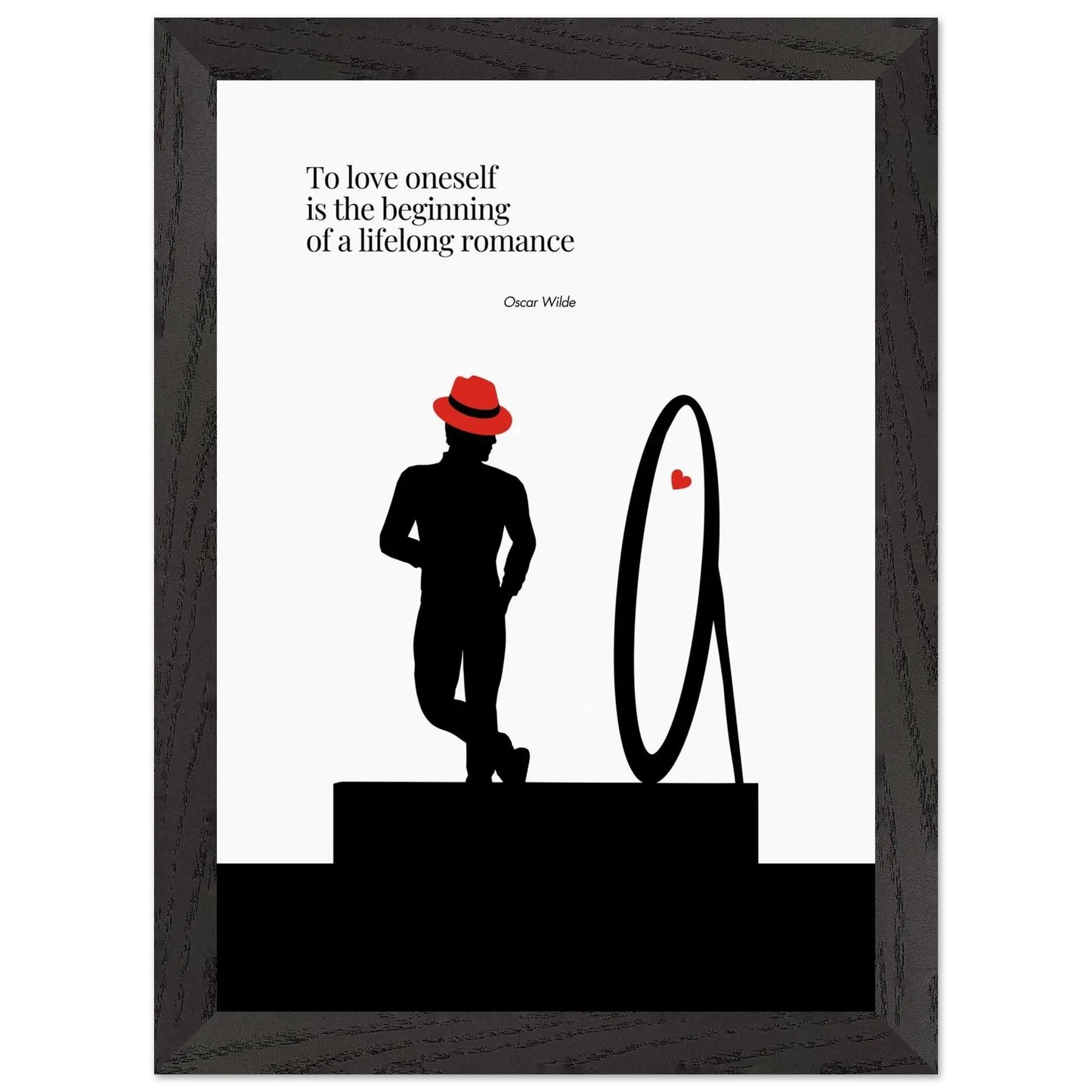 Oscar Wilde Print - A Famous Quote in Minimalist Poster-INK & FRAME STUDIO