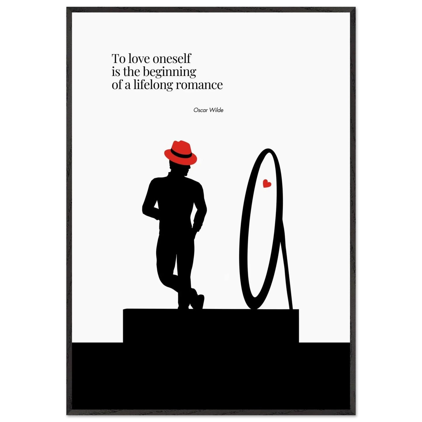 Oscar Wilde Print - A Famous Quote in Minimalist Poster-INK & FRAME STUDIO